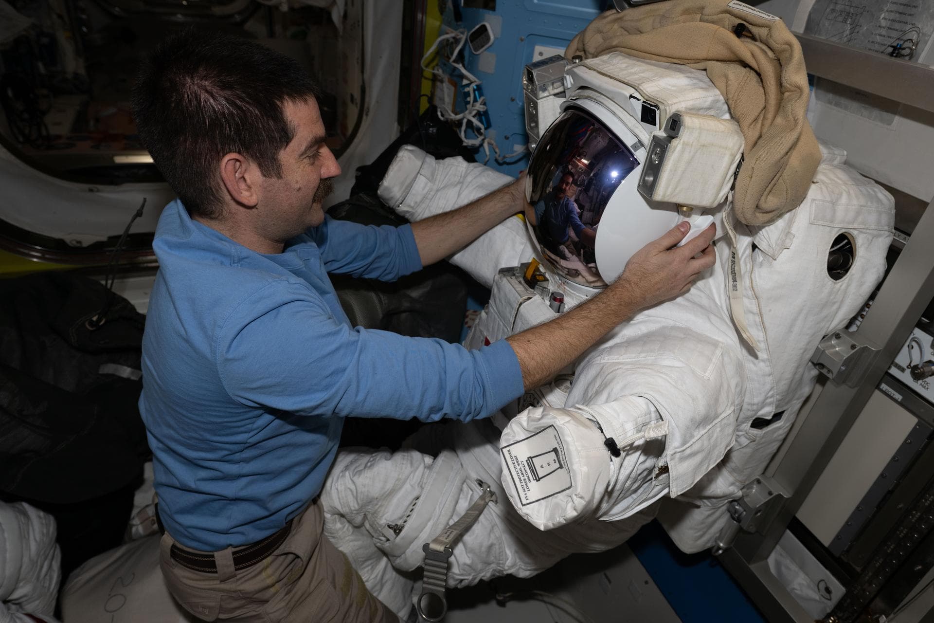 Crew Works Health, Spacesuits, and Cargo Mission Preps on Tuesday