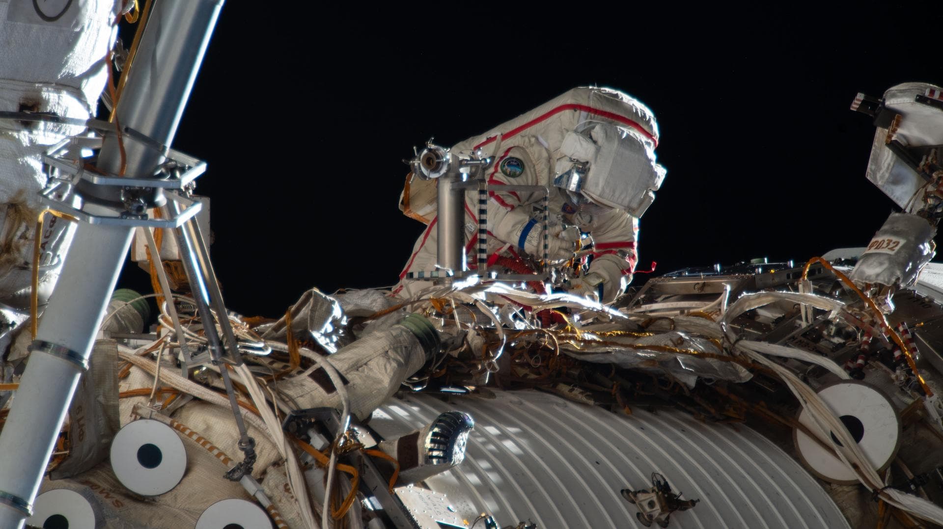Physics, Eye Checks, and Workout Maintenance Fill Day After Spacewalk