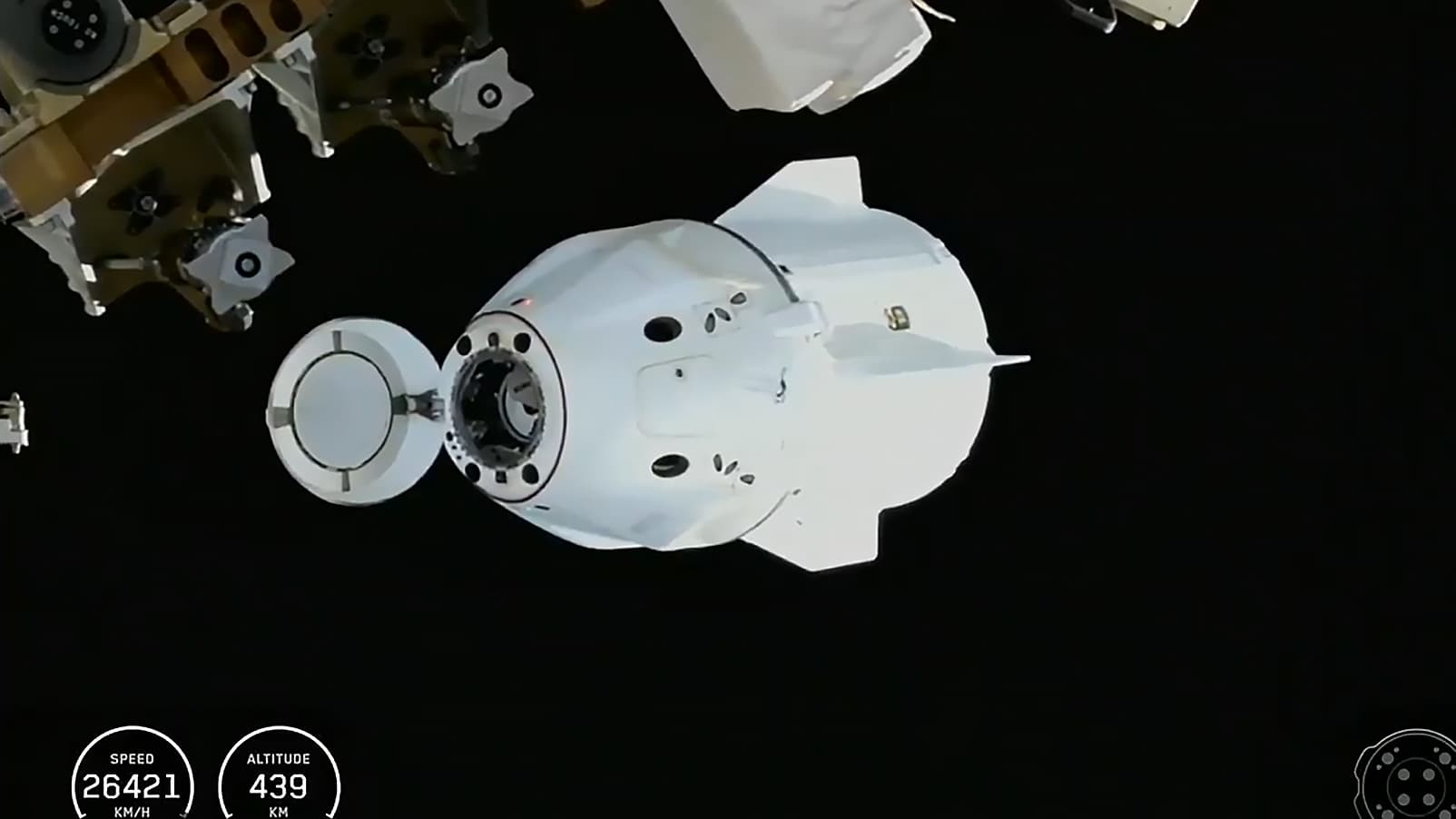Dragon Undocks from Station, Heads for Splashdown