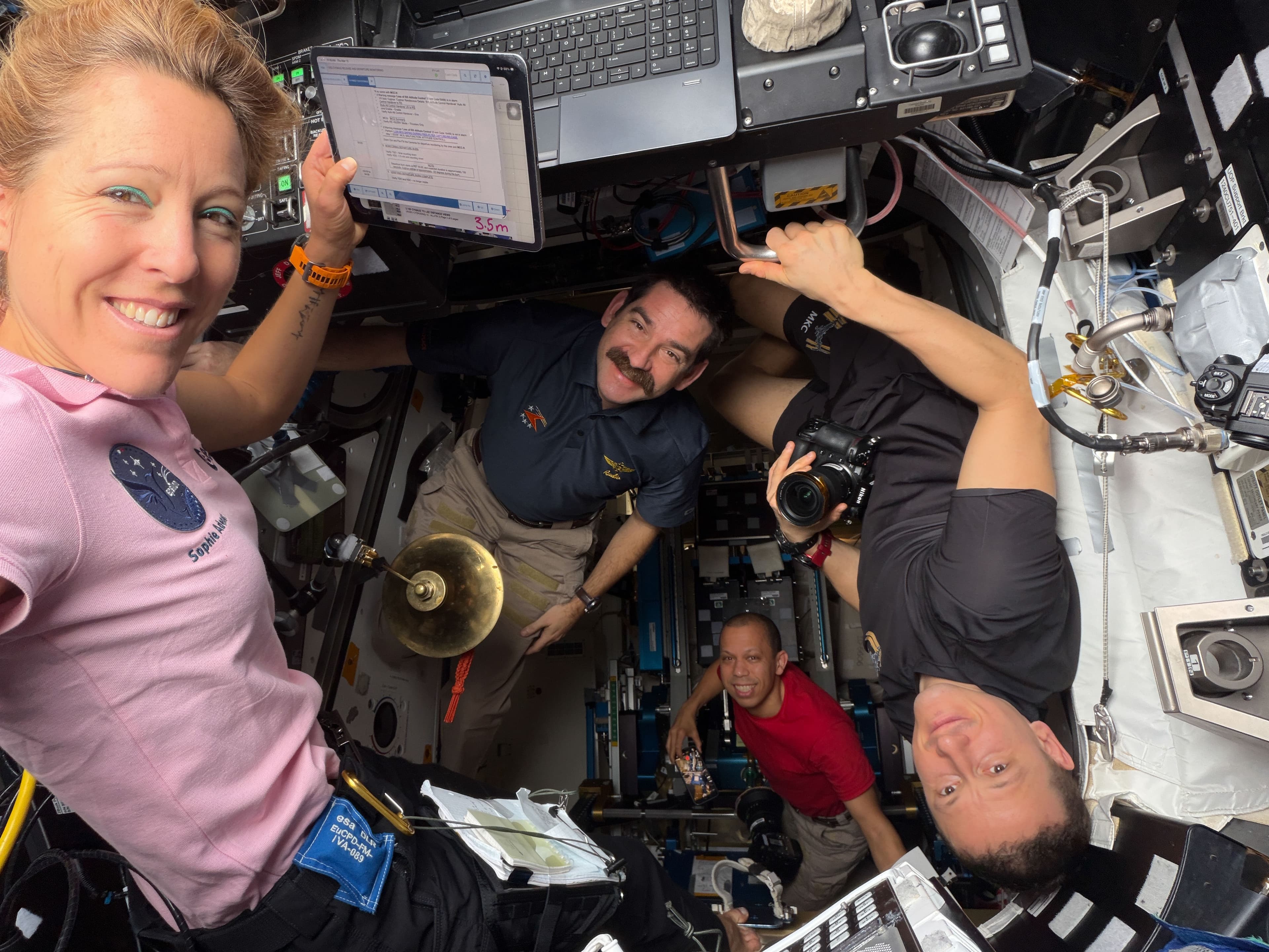 Crew Begins Week with More Cartilage Printing and Plant Harvesting