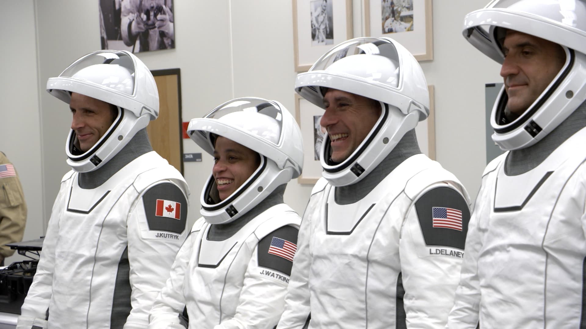 NASA’s SpaceX Crew-13 Suited, Ready for Their Ride to Launch Pad