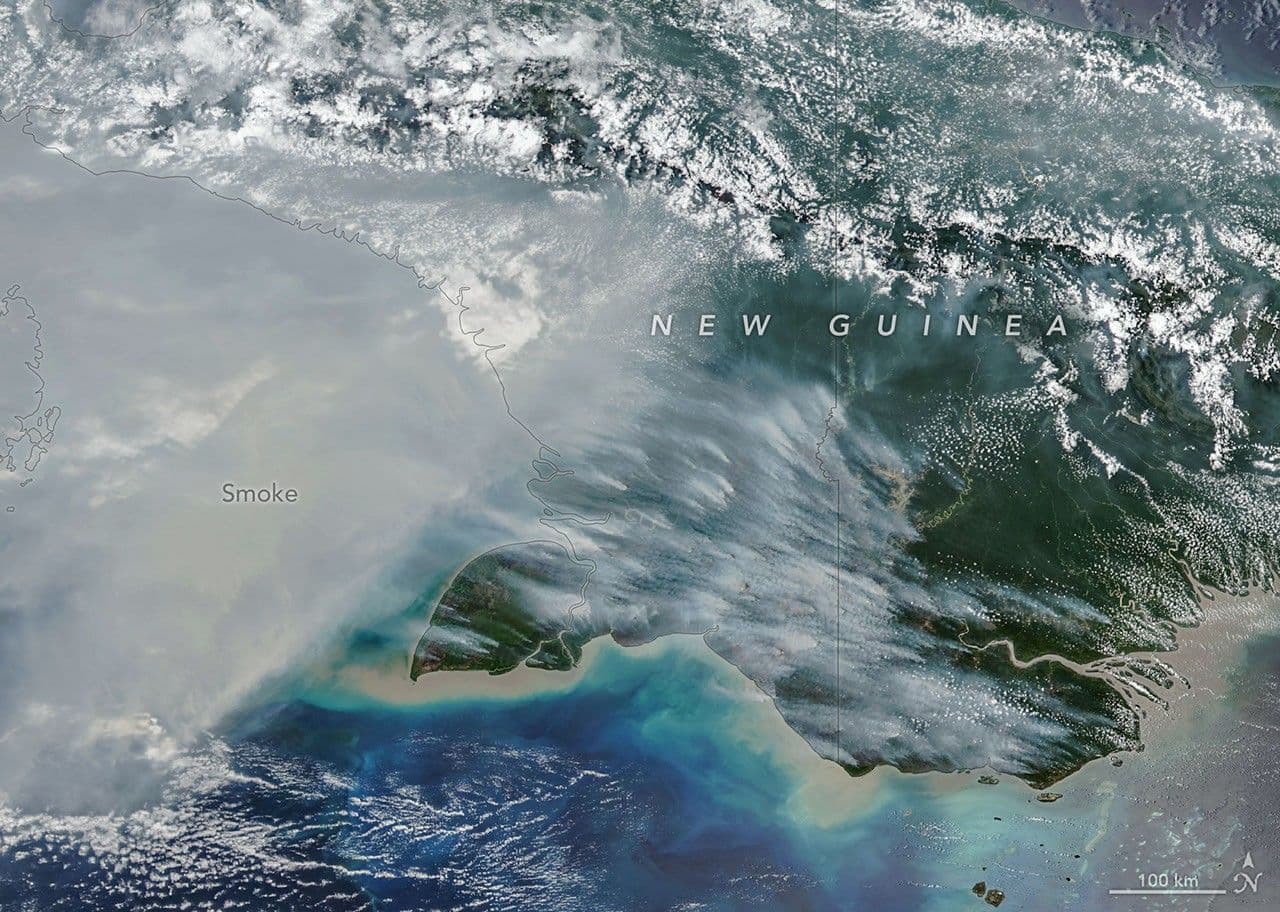 Fires Char New Guinea